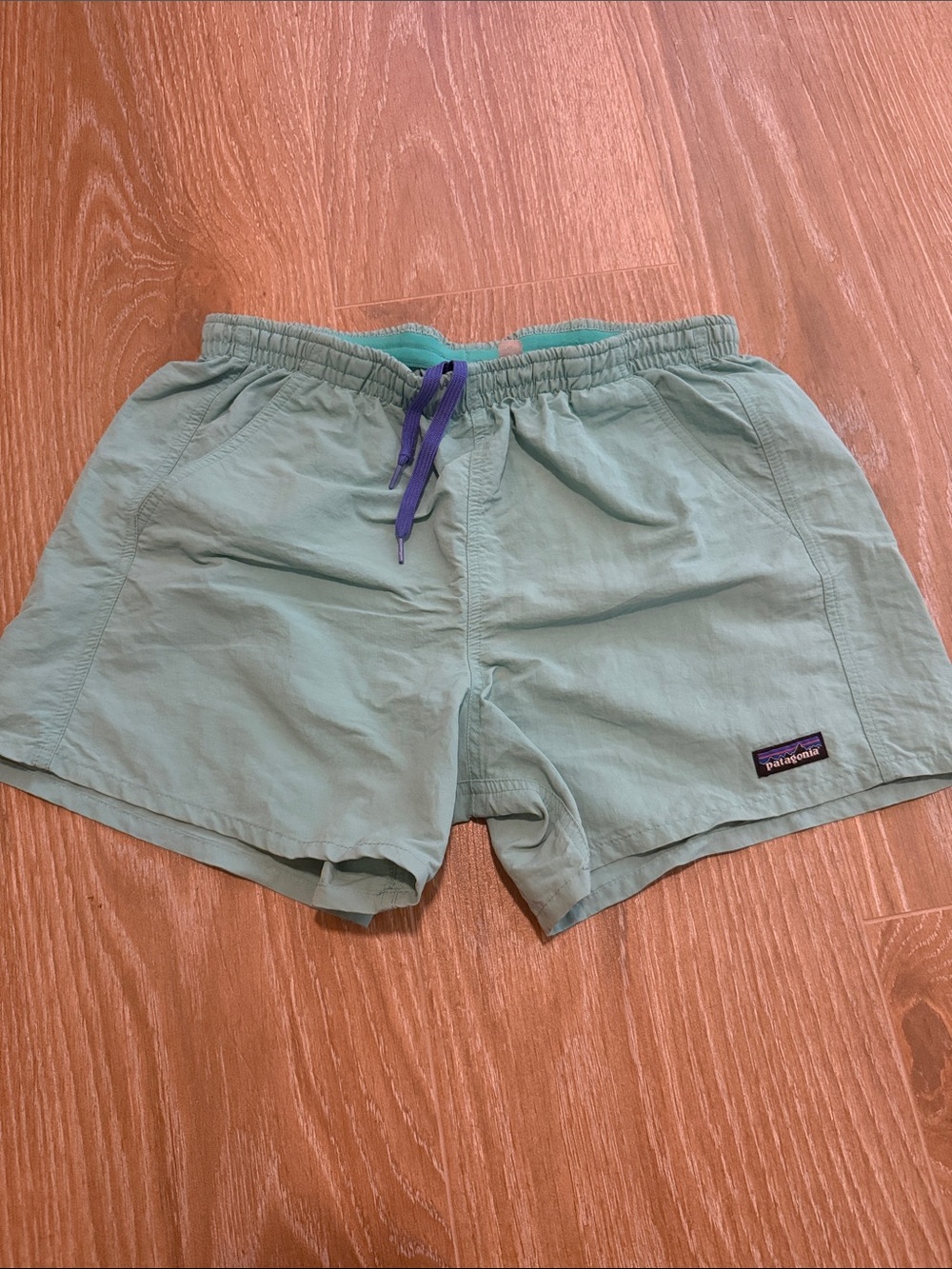 Patagonia Men’s Baggies 5” Shorts Size M Light Aqua/Turquoise Swim Trunks